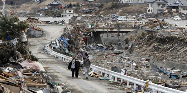 Escombros dejados por el tsunami - Créditos foto: La Nación