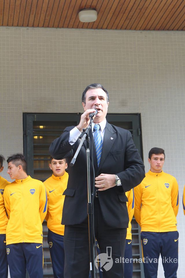 Pedro Orgambide, Presidente de la Agrupación Frente Único Orden y Progreso del Club Atlético Boca Juniors. Foto: Mario Nakazato (Alternativa Nikkei)