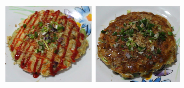 Ejemplos para decorar el Okonomiyaki.