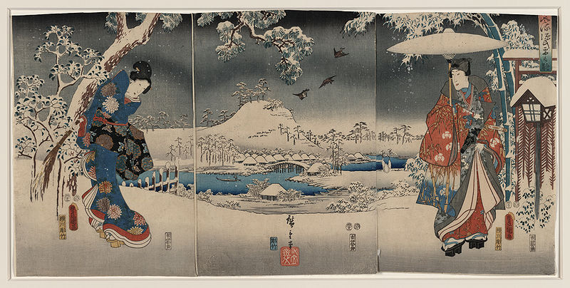 “Escena de Genji Monogatari” Foto: Utagawa Kunisada (Dominio público) vía Wikimedia Commons