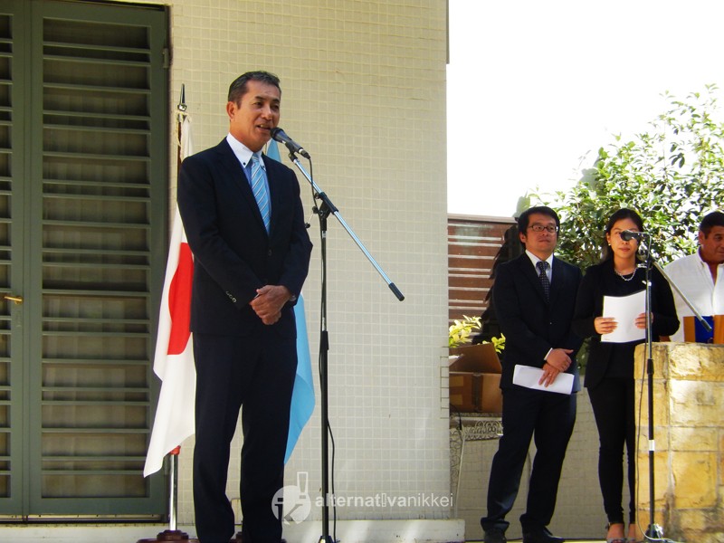 Palabras del Embajador del Japón en la Argentina, Dn Noriteru Fukushima. Foto: Nahuel Murru