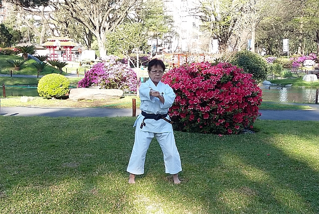Oshiro Sensei kata en el JJ
