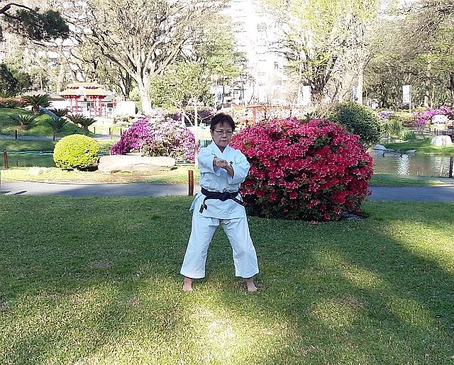 Oshiro Sensei kata en el JJ