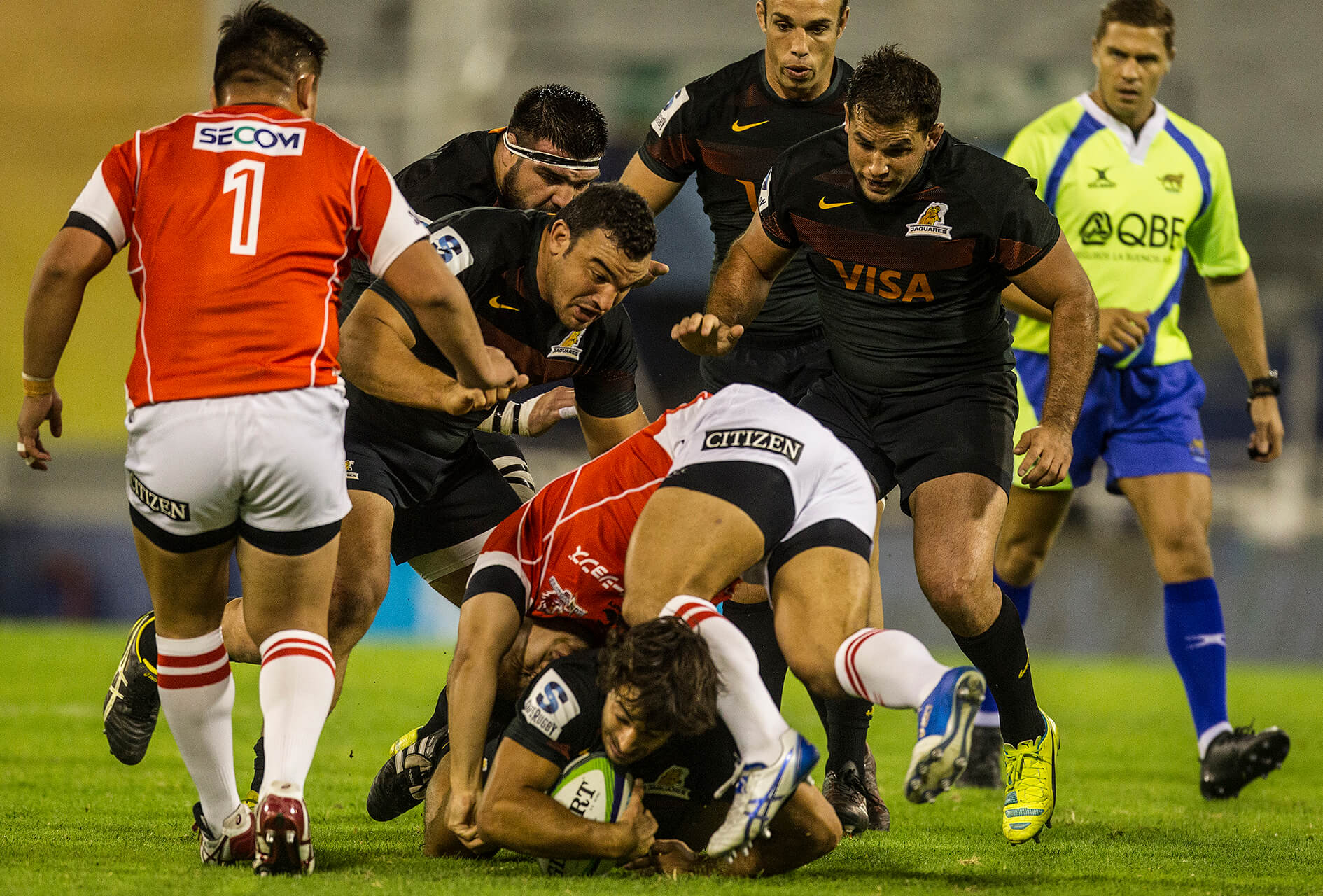 Super Rugby: Los Jaguares lograron la victoria frente a Sunwolves Jaguares vs Sunwolves (portada)